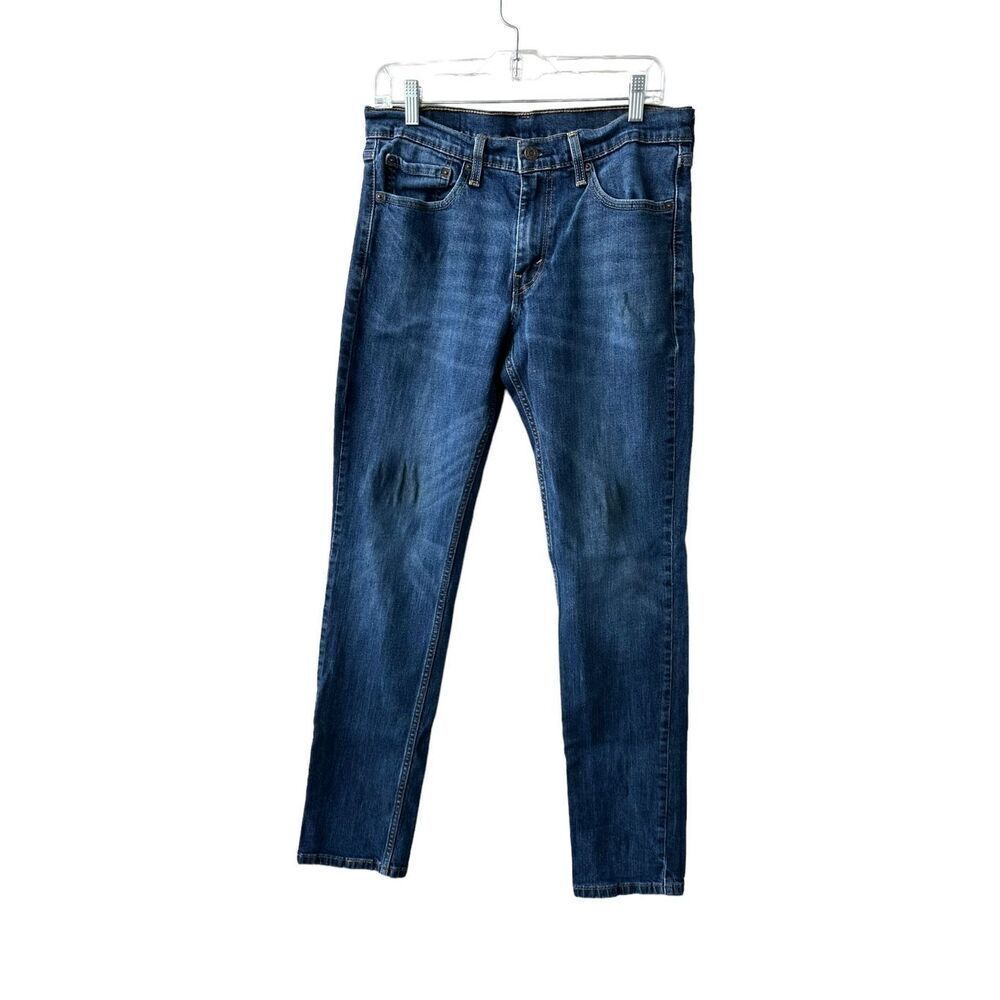 Levi’s MensBlue 511 Medium Washed Straight-Leg Jeans 32x34